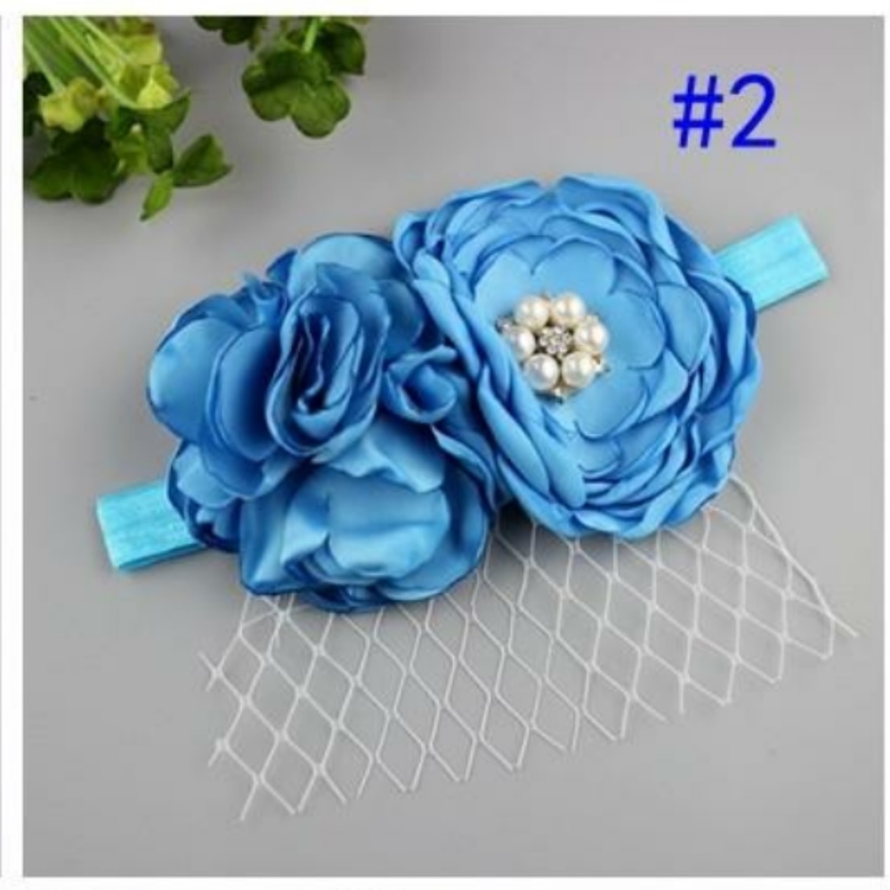 Headband w/Flowers & Veil